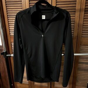 Northface Men’s Small vaporwick black pullover 1/4 zip guc